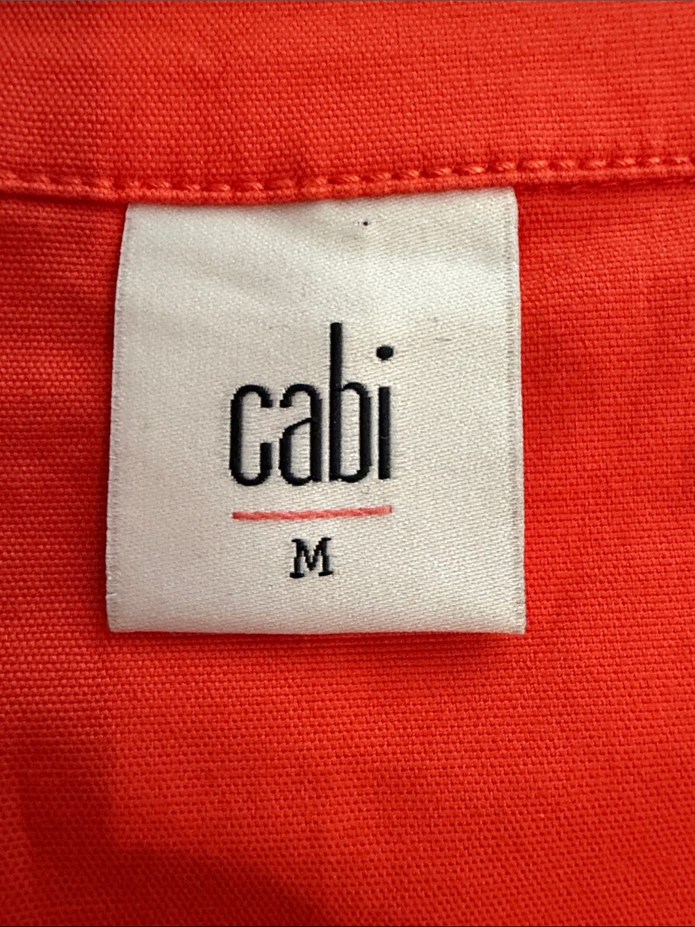 CAbi Resort Jacket 5098 Tiger Lily Orange Medium Utility Swing Jacket